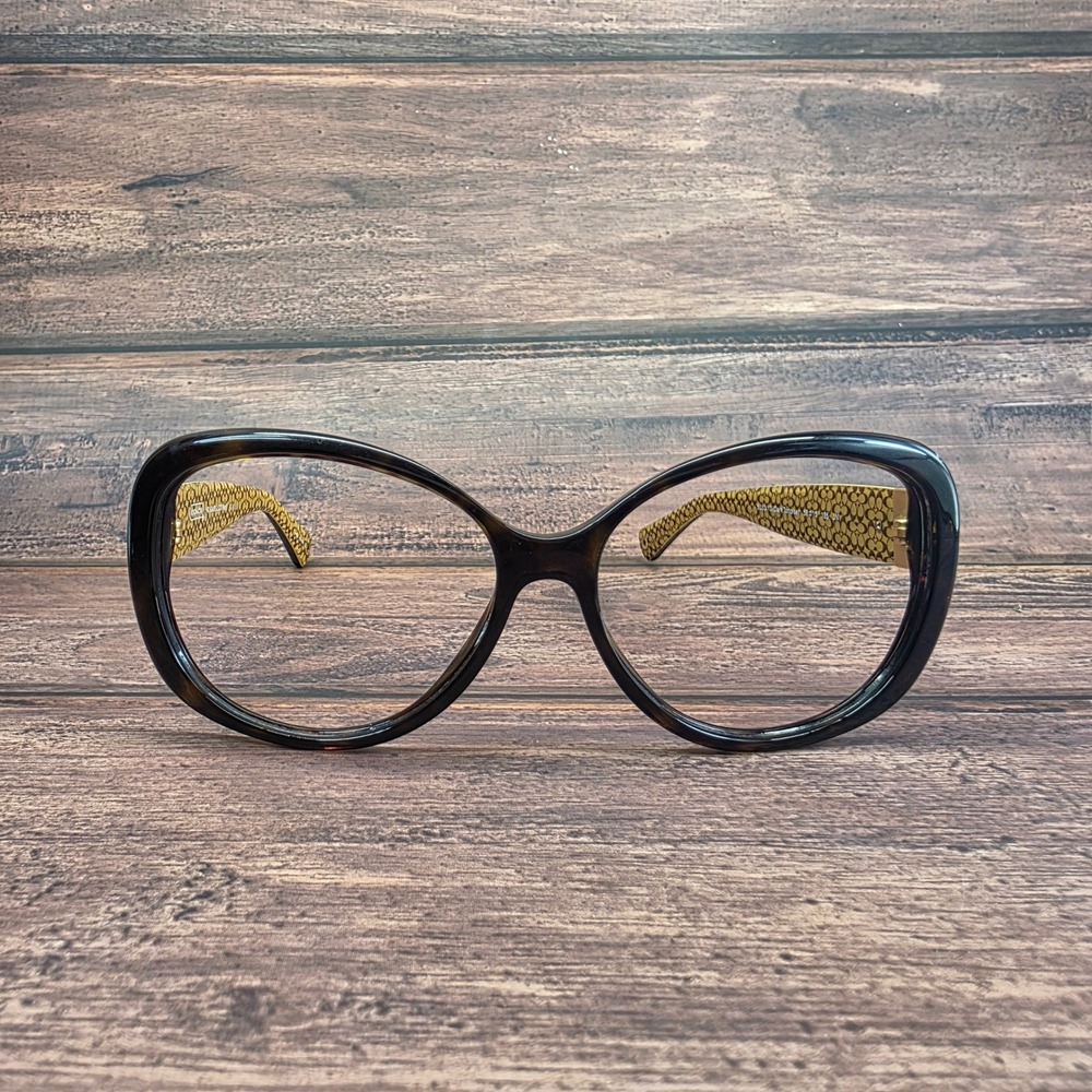 Coach HC 8040B L030 Keri Dark Tortoise Butterfly Eyeglasses Frames 58-15-135